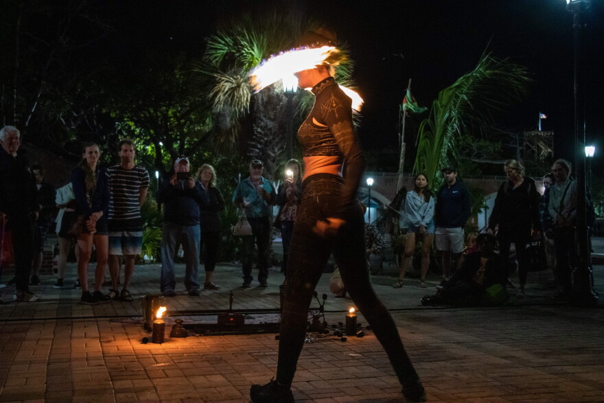 Key West banned fire acts at its nightly Sunset Celebration after